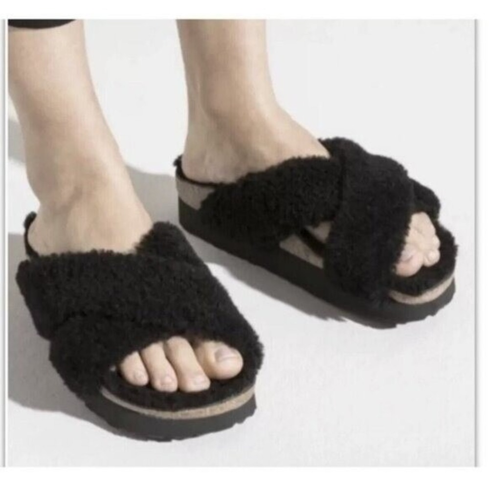 Birkenstock Papillio Daytona Shearling Platform Sandals Women's EU 39 US 8- 8.5
